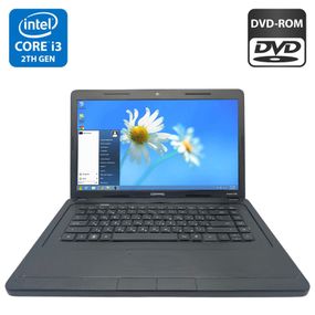 Ноутбук HP Compaq Presario CQ57 / 15.6" (1366x768) TN / Intel Core i3-2330M (2 (4) ядра по 2.2 GHz) / 4 GB DDR3 / 160 GB HDD / Intel HD Graphics 3000 / WebCam / DVD-ROM б/в
