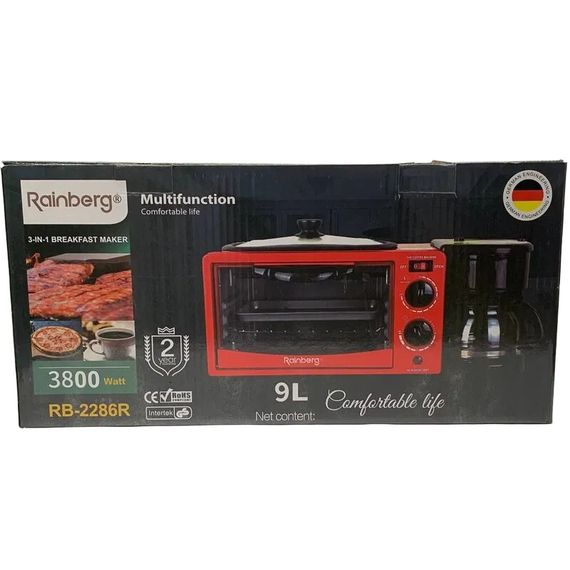 Електродуховка 3 в 1 с енергоефективністю XPRO RB-2286 R (45543-RB-2286 R_1299) | Зображення 2