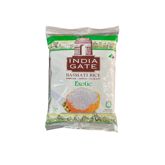 Індійський рис басматі  Exotic 1кг India Gate 690225302814