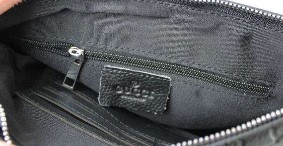 Мужская кожаная сумка Gucci black | Зображення 7