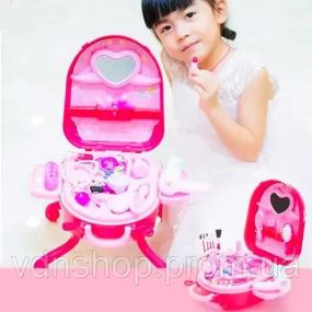 Детский игровой набор в чемоданчике 2в1, Fashion Girl / Набор салон красоты для девочек