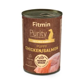 Fitmin dog Purity tin puppy salmon with chicken 400г