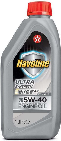 Моторна олива Texaco Havoline Ultra 5W-40 1л 100% синтетика