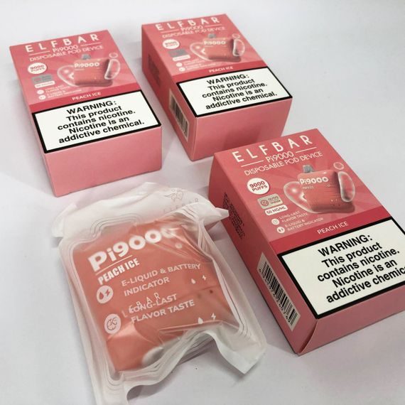 Elf Bar Pi9000 смак Персик (Peach Ice) (ws51411-7) | Зображення 1