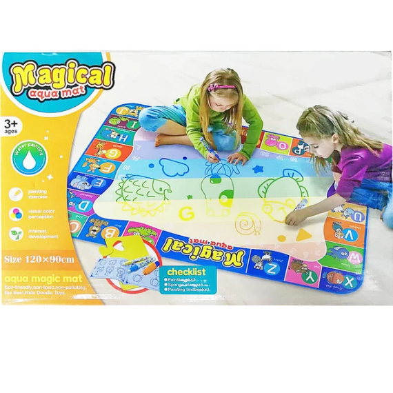 Детский коврик для рисования водой Aquamagic Magical Aqua Mat развивающий акваковрик с водными маркерами | Зображення 5