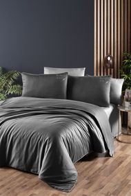 Постельное белье First Choice Deluxe Satin 200х220 Timeless Antracite