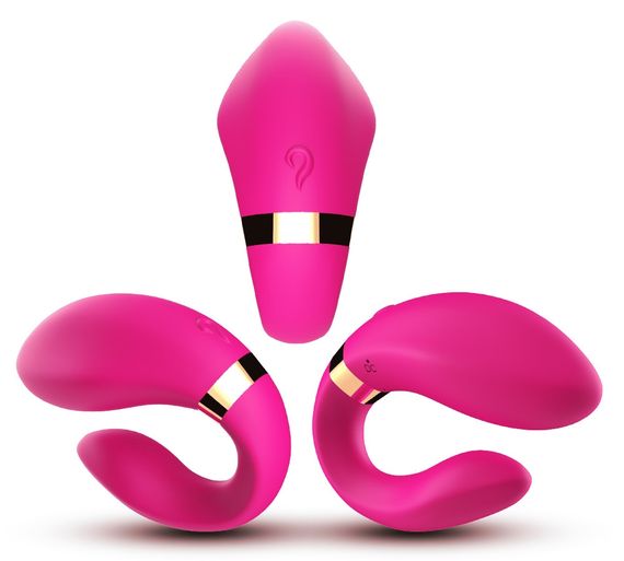 Вибромассажер для пар Boss Series с пультом ДУ - Couple Vibrator Pink USB 9 Function, BS5200030 sexstyle | Зображення 9