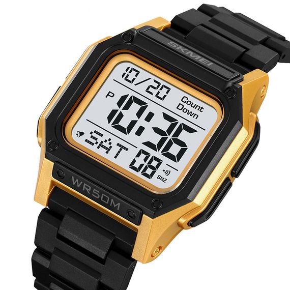 Чоловічий годинник Skmei 2264BKGDWT Black-Gold-White | Зображення 2