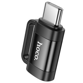 Переходник Hoco UA31E OTG Type-C male to Lightning female Black
