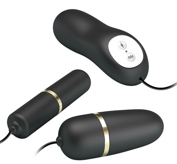 Віброяйце-електростимулятор Pretty Love Double Vibro-Bullets, BI - 014878 Sex Aura | Зображення 1