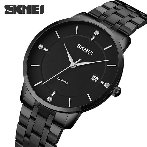Годинник S2kmei 1801SBK Black Mesh Band Lady Big Size | Зображення 1