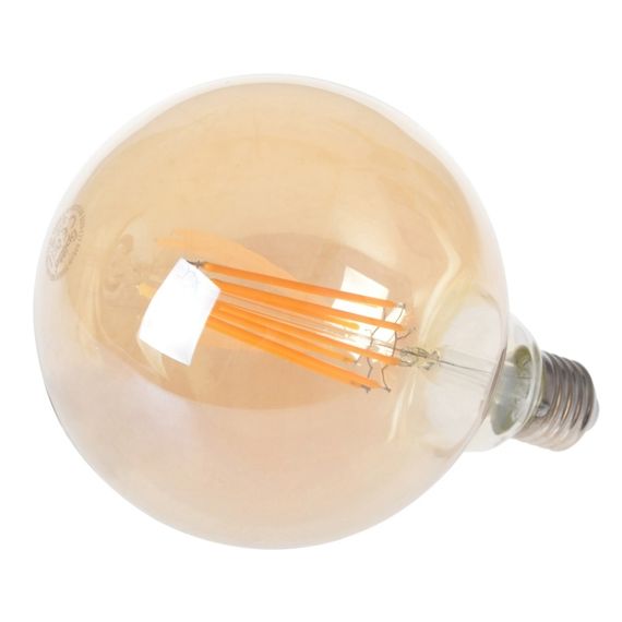 Лампа светодиодная LED 9W E27 COG WW G125 Amber 220V