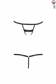 Трусики-стрепы Passion Exclusive SHELLY THONG S/M, black Sex Aura