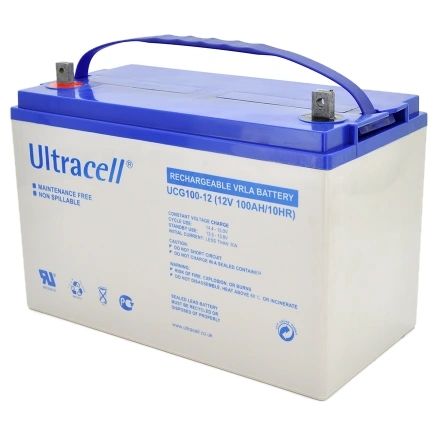 Ultracell UCG100-12 100А•ч 12В гелевая Свинцево-кислотна акумуляторна батарея