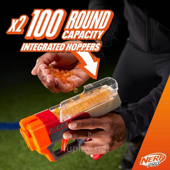 Набір бластерів NERF Pro Gelfire Dual Wield Pack Пістолети Нерф Про Гельфайр Дуал кульки орбізи Оригінал Hasbro | Зображення 6