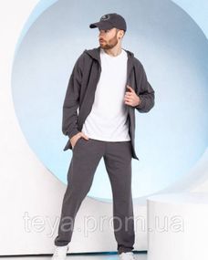 Спортивний костюм колір темно-сірий розміри XL, M, XXL, 3XL, S, L FI_009541