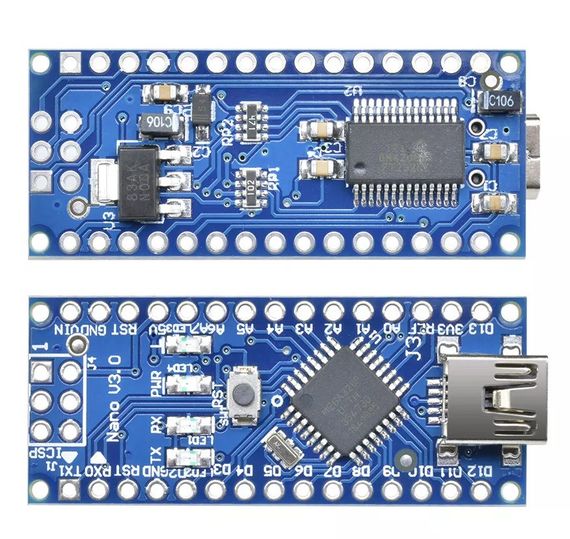 Контроллер Arduino Nano V3.0 ATmega328P-AU Diymore | Зображення 1