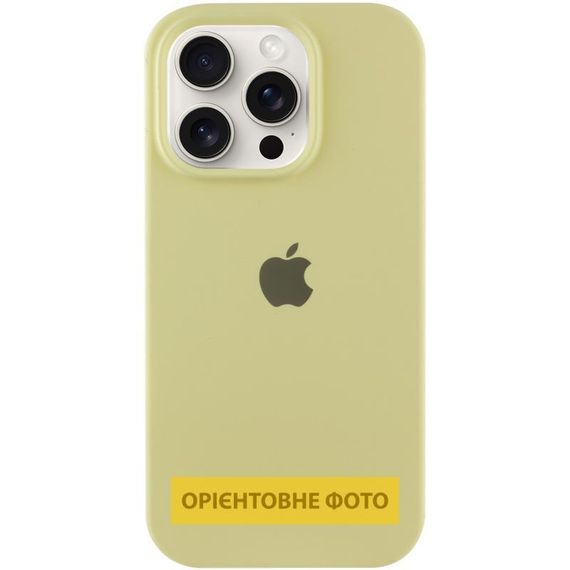 Чехол Silicone Case Full Protective (AA) для Apple iPhone 17 (6.3") Желтый / Mellow Yellow