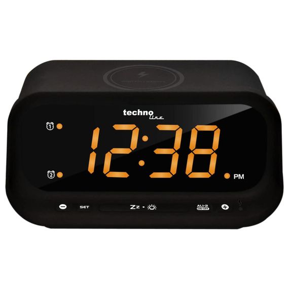 Годинник настільний Technoline WT477 Wireless Mobile Charging Black (WT477) | Зображення 1