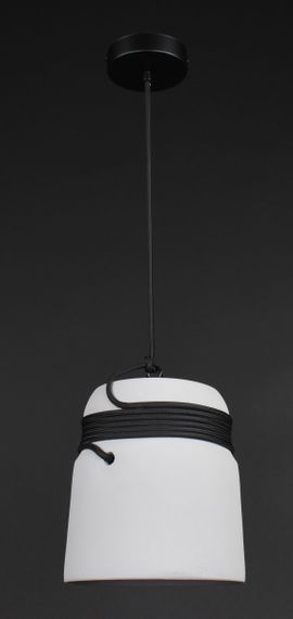 Люстра підвісна на 1 лампочку 27822 Чорний 30-180х18х18 см. | Зображення 6