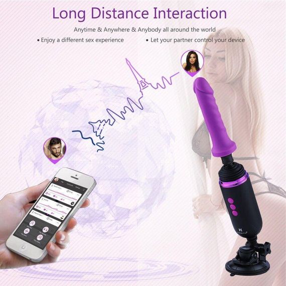 Міні секс-машина Hismith Mini Capsule Sex-Machine with Strong Suction Cup, потужна, перезаряджувана Sex Aura | Зображення 2
