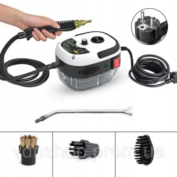 Потужний портативний пароочисник для прибирання будинку Steam Cleaner потужністю 2500 Вт | Зображення 2