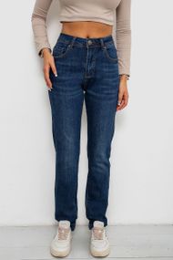 Джинсы женские на флисе, цвет синий, 244RVE981