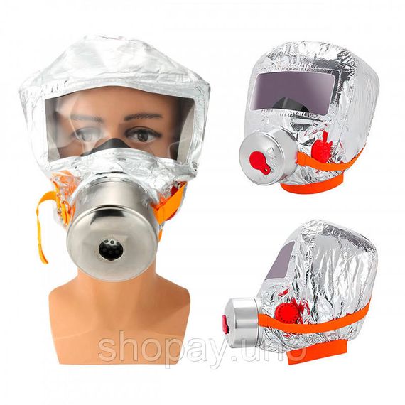 Маска протигаз, панорамний протигаз Fire mask | Зображення 6