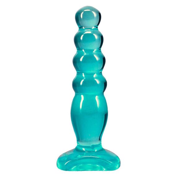 Дилдо Doc Johnson Crystal Jellies - Anal Delight - 5 Inch - Teal Sex Aura