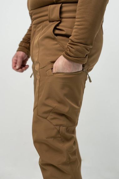 Утеплені Військові штани Soft Shell Military койот | Зображення 5