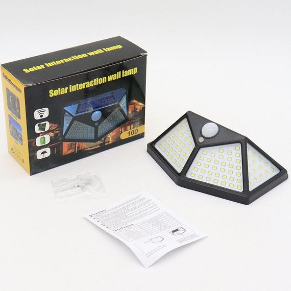 Вуличний ліхтар на сонячній батареї BL CL 100, з датчиком руху / Навісний світлодіодний світильник на вулицю | Зображення 8