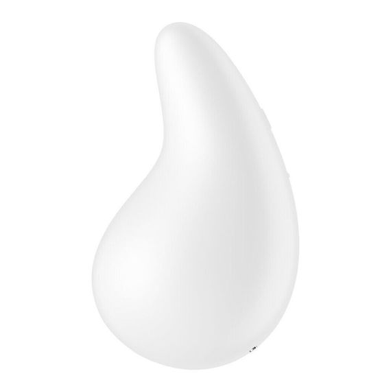 Вібратор для зовнішньої стимуляції Satisfyer Dew Drop White, 2 мотори, 12 режимів, м’який корпус | Зображення 4