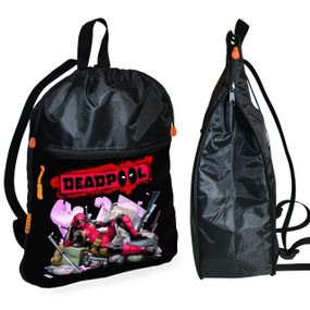 Рюкзак-мішок для взуття, спортивної форми Дедпул дитяча сумка для змінки з розширювачем (01237)