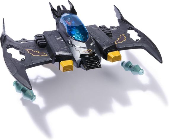 Бэтсамолет с фигурками Бэтмена и Супермена Оригинал DC Comics Metal Force Transforming Batwing 2-in-1 | Зображення 3