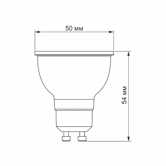 Лампа MR16e 6W GU10 4100К 220V LED Videx | Зображення 1