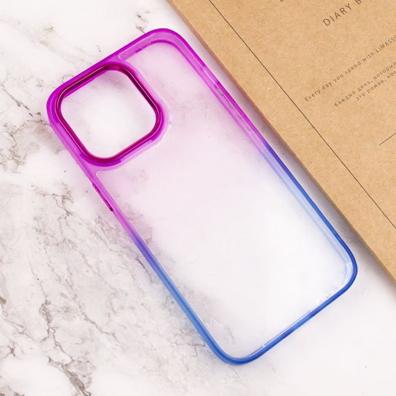 Чохол TPU+PC Fresh sip series для Apple iPhone 13 Pro (6.1") Синій / Фіолетовий | Зображення 2