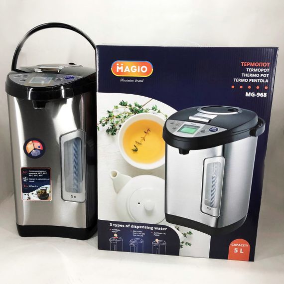 Термо-пот для дома и офиса Magio MG-968, Диспенсер горячей воды, Чайники-термосы TZ-386 термопоты