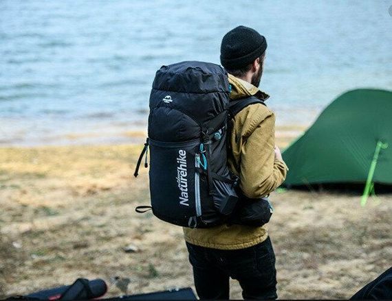 Рюкзак туристичний Naturehike NH18Y045-Q, 45 л, чорний | Зображення 1