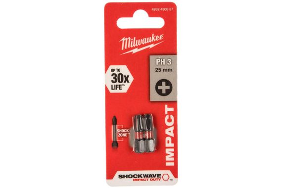 Біта SHOCKWAVE (PH3, 25 мм, 2 шт.) Milwaukee 4932430857