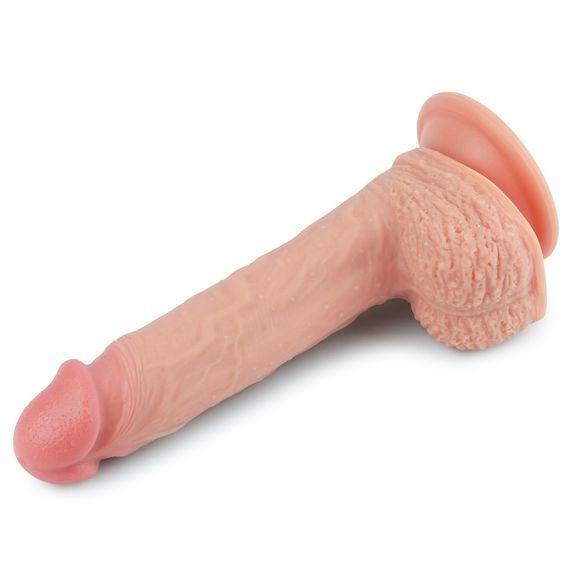 Фалоімітатор - Dual-Layered Silicone Cock 8.5" Flesh Sex Aura | Зображення 2