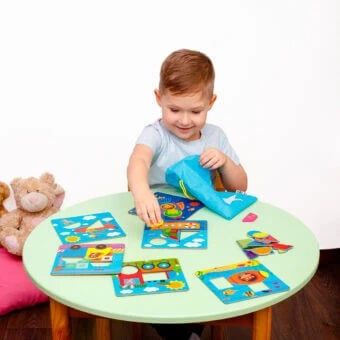 Дерев'яна гра «Мозаїка Транспорт» Україна Vladi Toys | Зображення 4