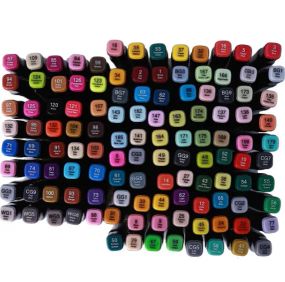 204 шт Набір двосторонніх скетч-маркерів для малюванняTouch на спиртовій основі