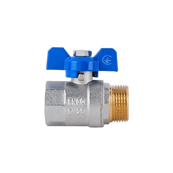 Кран кульовий SD Plus 3/4" ВЗ для води (метелик) SD607W20 | Зображення 1