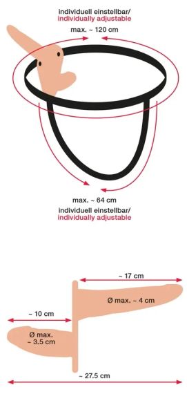 Страпон ПОДВІЙНЕ ЗАДОВОЛЕННЯ Sex Aura | Зображення 6