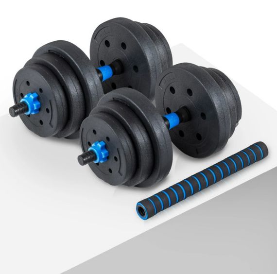 Гантелі розбірні бітумні THUNDER GYM-02 зі з'єднувачем для штанги, 2 x 10 кг (GYM-02) | Зображення 7