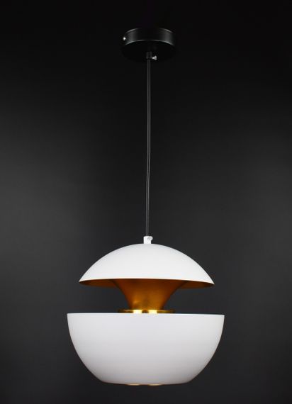 Люстра підвісна на 1 лампочку 26981 Білий 30-160х25х25 см. | Зображення 2