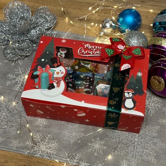 Подарунковий набір пастили “Казка зимових свят” — 25 фруктово-ягідних смаків (450 г) + йогуртова пастила + пастила з горіхами