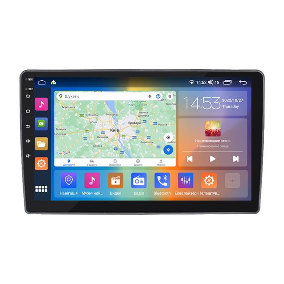 Штатна магнітола 10" Lesko для Mitsubishi Outlander I 2002-2008 2/32Gb CarPlay 4G Wi-Fi GPS Prime Митцубиси
