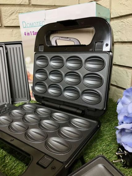 Вафельница-сендвичница 4в1 Domotec SI-234B 1200w | Зображення 8