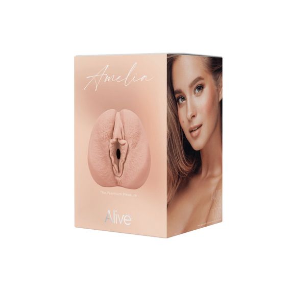 Мастурбатор-вагіна Alive Amelia Super Realistic Masturbator S Flesh, реалістичний канал | Зображення 6